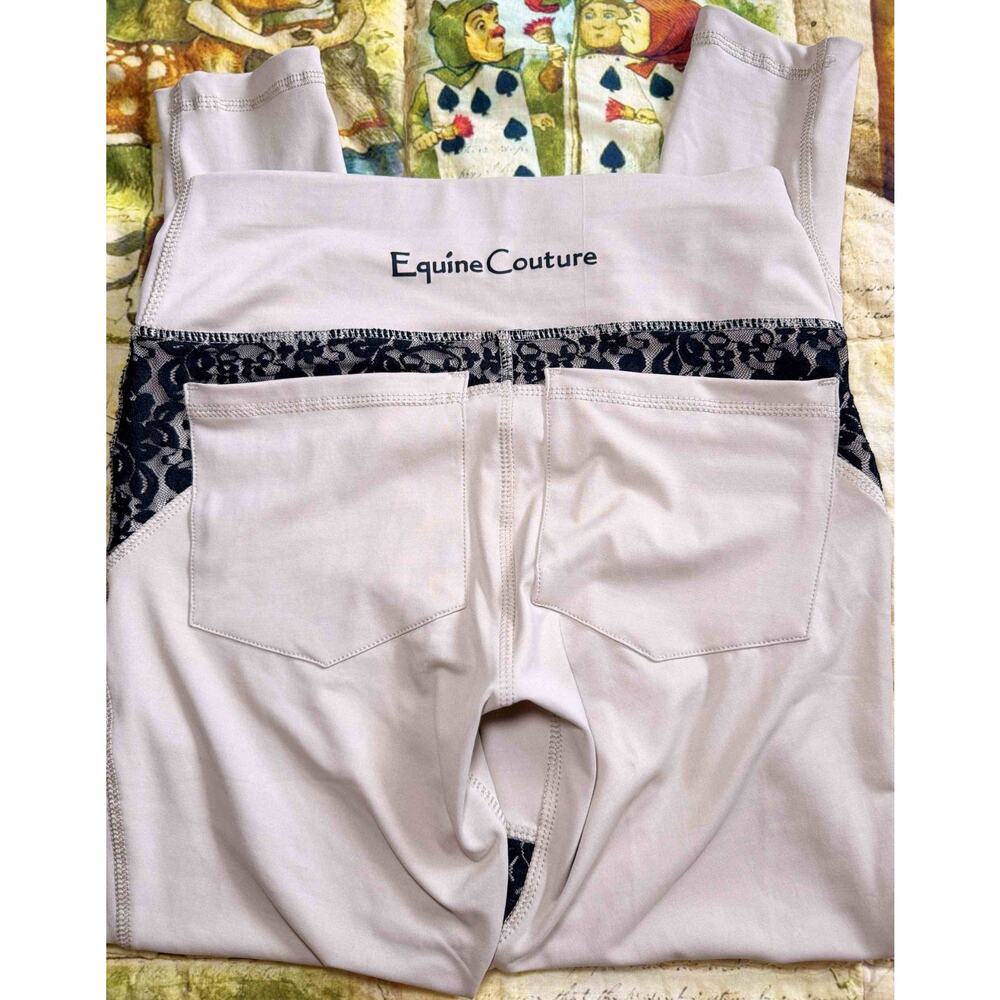 Equine Couture Spicy Girl Chili Tights by EC Size Small Breeches Lace Lot of 2 - Picture 12 of 15